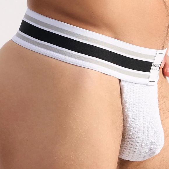 Teamm8 Chalk White Locker Room Jock Thong - Picture 2 of 7